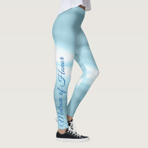 Blue Matron of Honour Party Leggings