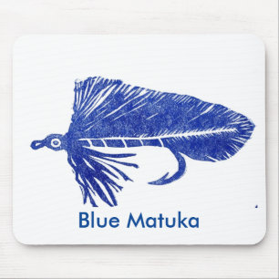 "Blue Matuka" Classic Trout Fly Mousepad