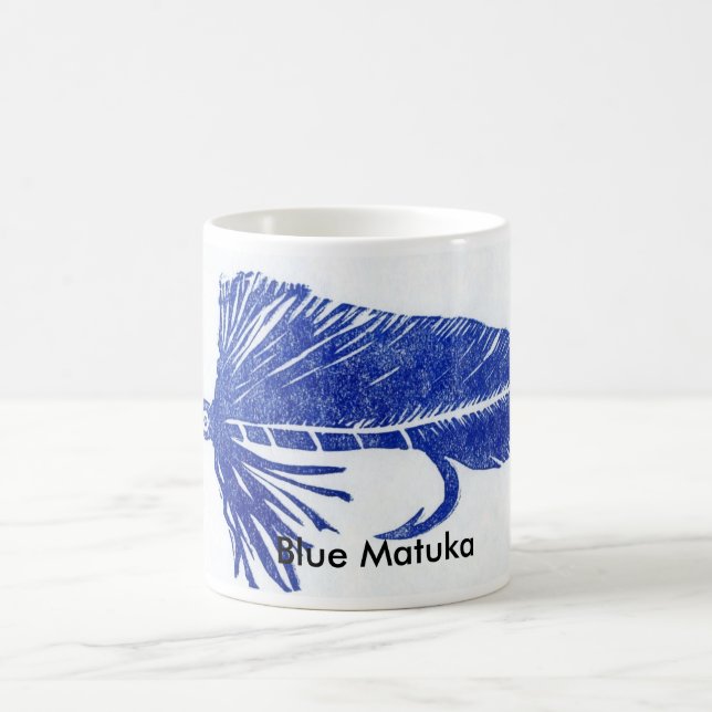 "Blue Matuka" Classic Trout Fly Mug (Center)