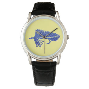 Blue Matuka streamer fly fishing fly tying art Watch