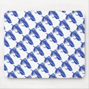 "Blue Matuka - Tiled" Classic Trout Fly Mousepad