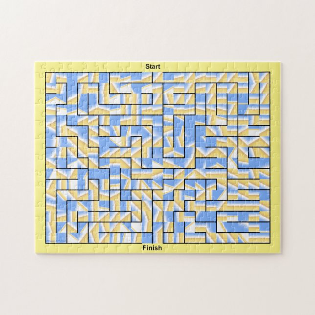 Blue Maze Jigsaw Puzzle (Horizontal)