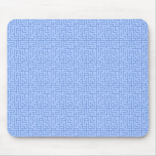 Blue Maze Mouse Mat