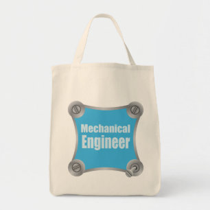 Blue Mechanical Engineer Tote Bag