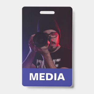 Blue Media All Access Pass Photo ID Badge
