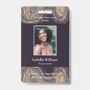 Blue Medical Facility or Business Member Badge ID Badge