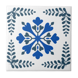 Blue Mediterranean inspired Accent tile