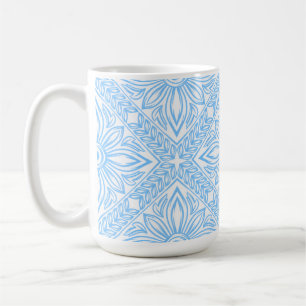Blue Mediterranean Italian Tile Decorative Pattern Coffee Mug