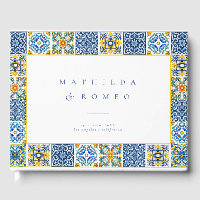 Blue Mediterranean Tile and Citrus wedding 