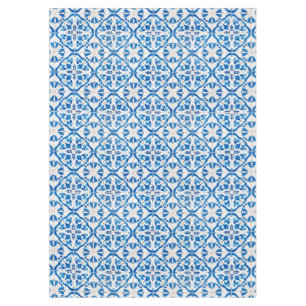 Blue Mediterranean Tile Pattern – Elegant Azulejo Tablecloth