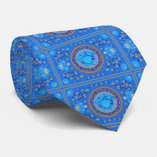 Blue Medusa Tie