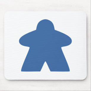 Blue Meeple Board Game Piece Mouse Mat