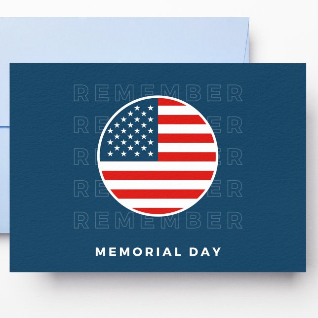 Blue Memorial Day Postcard (Creator Uploaded)