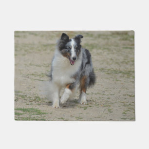 Blue Merle Australian Shepherd Doormat