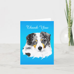 Blue Merle Australian Shepherd Thank You