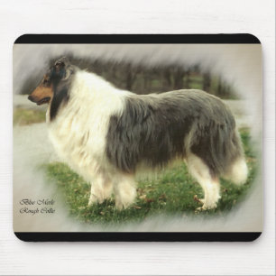 Blue Merle Rough Collie Art Gifts Mouse Mat
