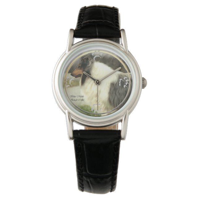 Blue Merle Rough Collie Gifts Watch (Front)