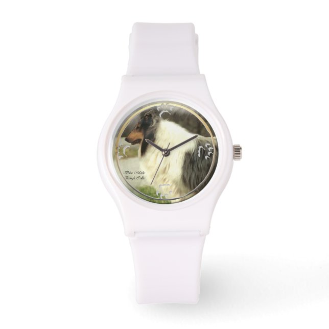 Blue Merle Rough Collie Gifts Watch (Front)