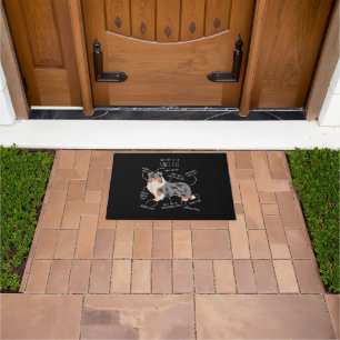 Blue Merle Sheltie Shetland Sheepdog Anatomy, Funn Doormat