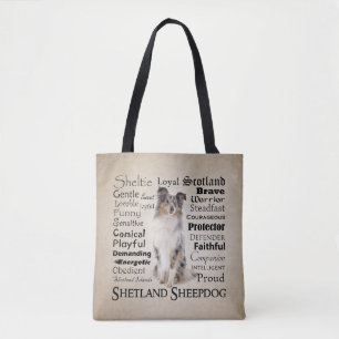 Blue Merle Sheltie Traits Tote