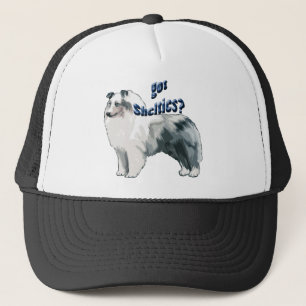 Blue Merle shetland Sheepdog Trucker Hat