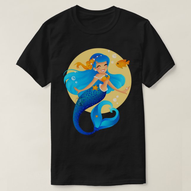 Blue Mermaid 2 T-Shirt (Design Front)