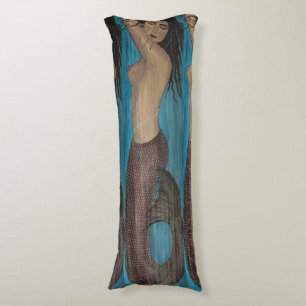 blue mermaid body cushion