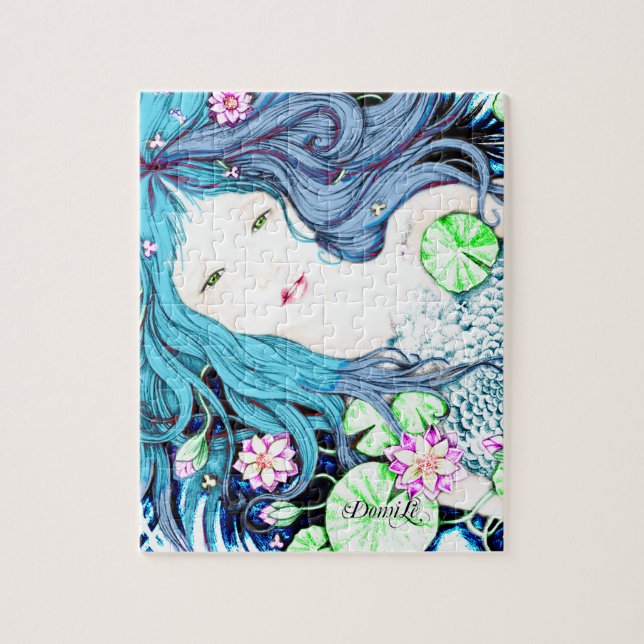 Blue Mermaid Jigsaw Puzzle (Vertical)