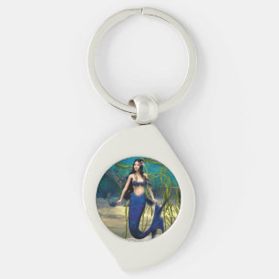 Blue Mermaid Key Ring