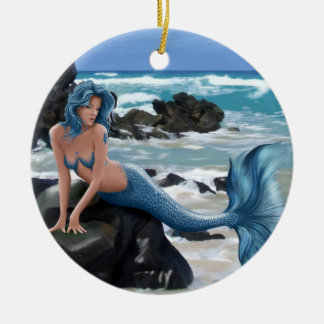 Blue Mermaid Ornament