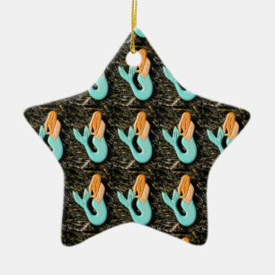 blue mermaid ornament