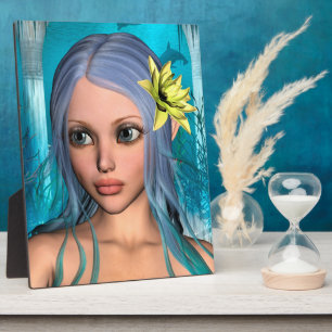 Blue Mermaid Plaque