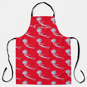 Blue Mermaid Swimmer Thunder_Cove Apron