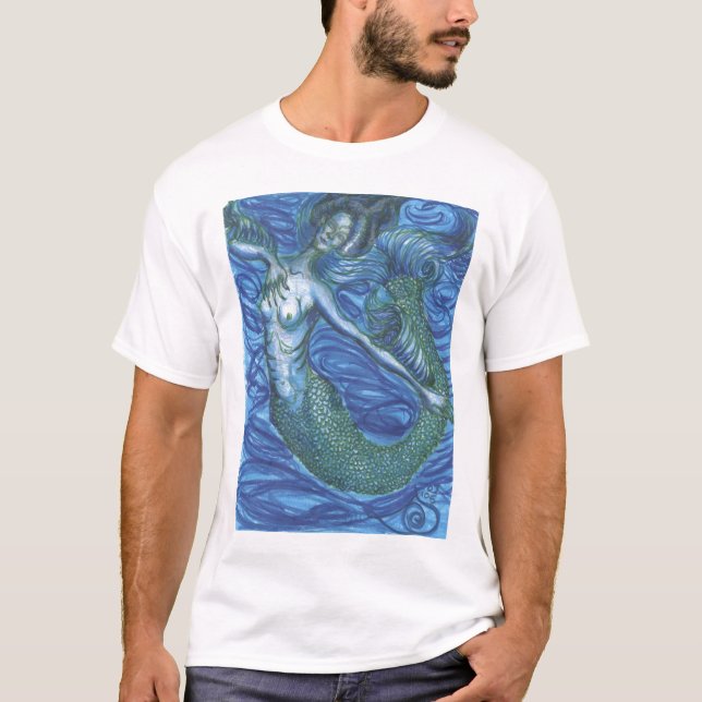 blue mermaid T-Shirt (Front)