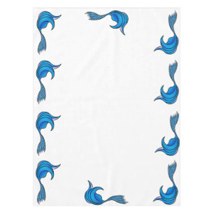Blue Mermaid Tail Tablecloth