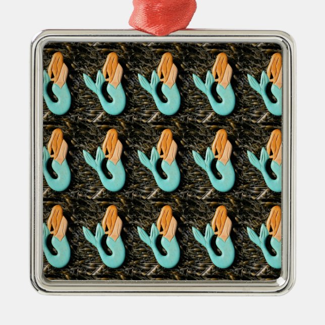 blue mermaids ornament (Front)