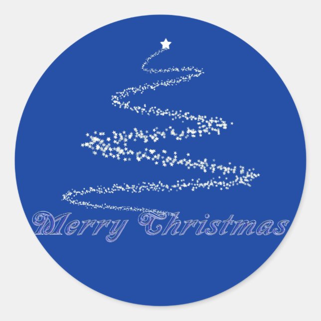 Blue Merry Christmas Seal (Front)