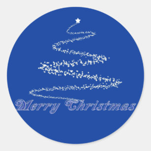 Blue Merry Christmas Seal