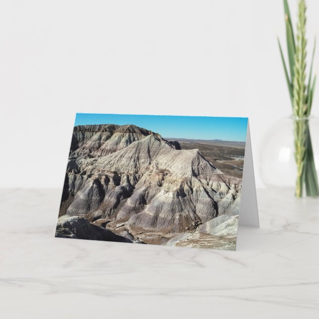 Blue Mesa Badlands Photo Birthday Card (Front)