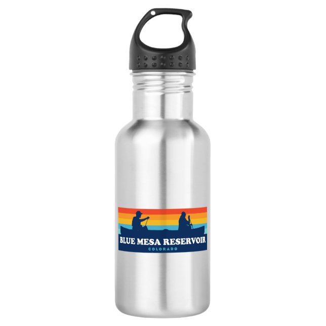 Blue Mesa Reservoir Colorado Canoe 532 Ml Water Bottle (Front)