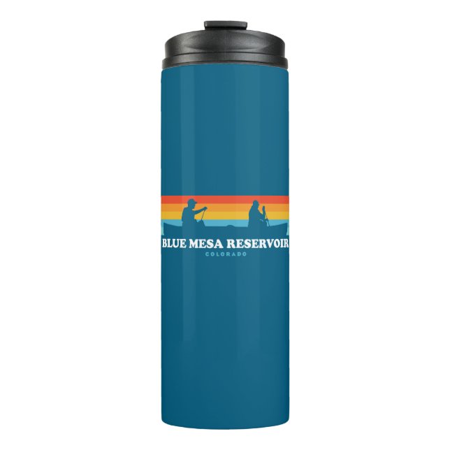 Blue Mesa Reservoir Colorado Canoe Thermal Tumbler (Front)