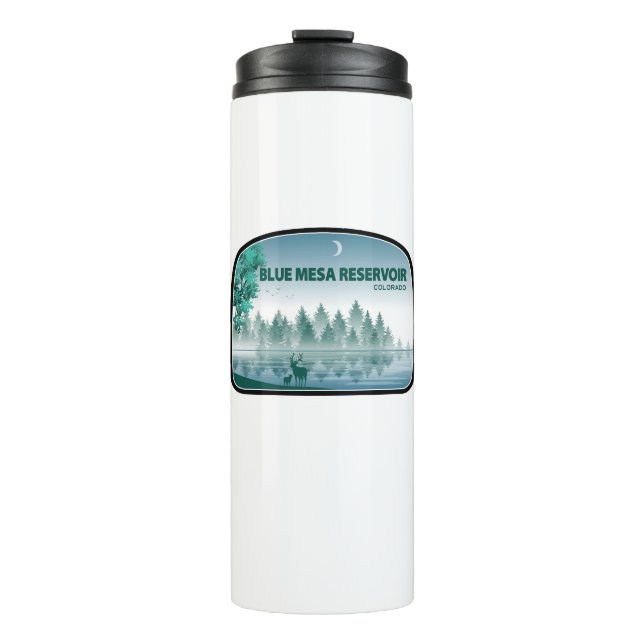 Blue Mesa Reservoir Colorado Deer Thermal Tumbler (Front)