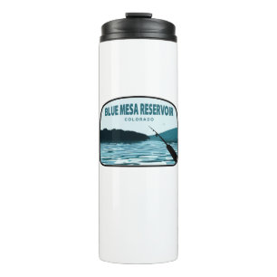 Blue Mesa Reservoir Colorado Fishing Rod Thermal Tumbler