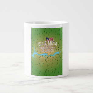 Blue Mesa Reservoir, Gunnison,Gunnison County Map Large Coffee Mug