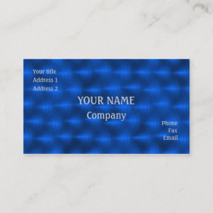 Blue metal business card