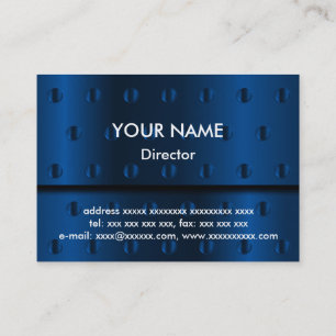 Blue Metal Business Card
