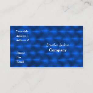 Blue metal business card