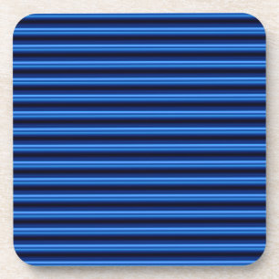 Blue Metal Horizontal Bars Coaster