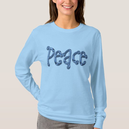 Blue Metal Peace Crew T-Shirt