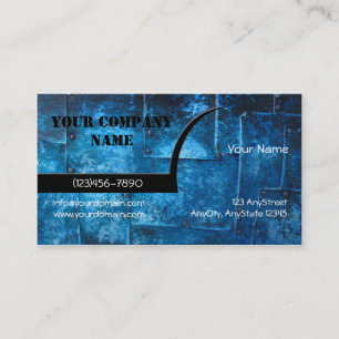Blue Metal Plates Business Card